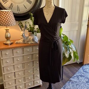 The Limited Blaxk wrap dress.